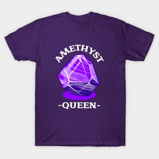 Amethyst Queen Crystal Gem Jewel Spiritual T-Shirt